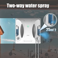 Robot Limpiacristales Eléctrico Cuadrado W6 Ultrafino de 8.6cm con Doble Pulverización Ultrasónica de 12um, Controlado por Aplicación, para Cristales de Villas de Gran Altura - ¡Gran Oferta!