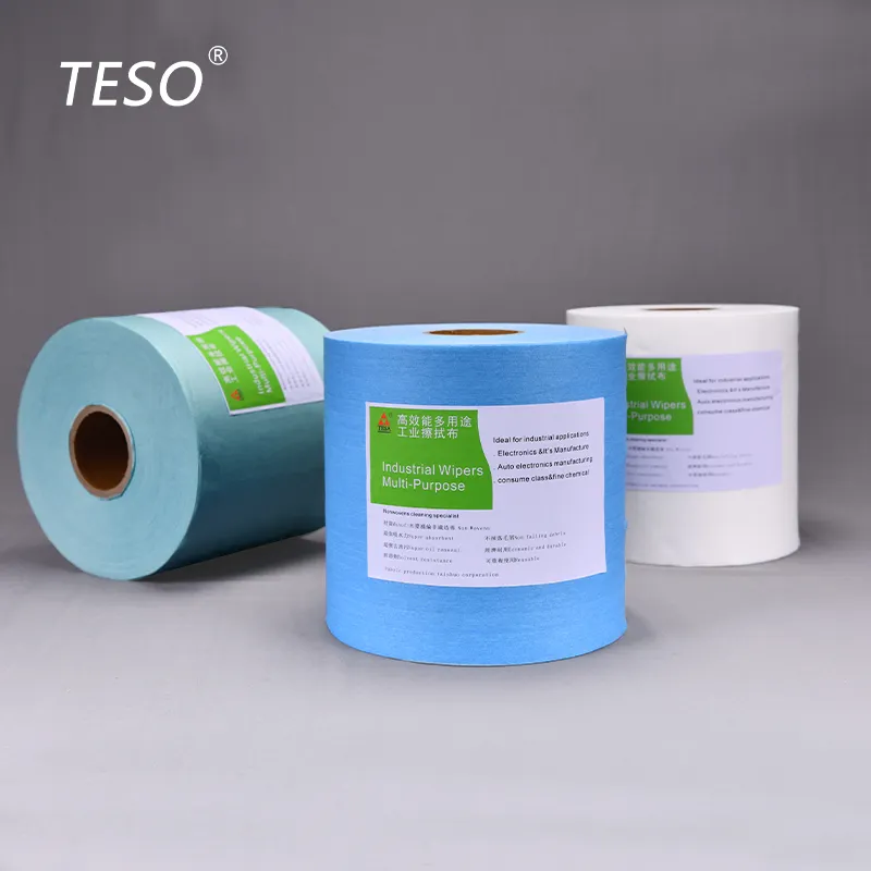 71001 60 non woven heavy duty Disposable hand Cleaning industrial wipes Roll