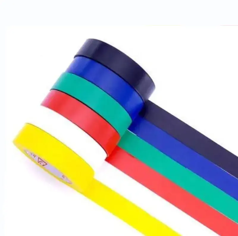 Cinta aislante adhesiva de PVC cintas eléctricas coloridas impermeables a la venta