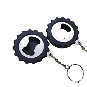 Porte-clés <span class=keywords><strong>pas</strong></span> <span class=keywords><strong>cher</strong></span> en forme de fiole de bière avec ouvre-bouteille, porte-clés créatif en métal avec ouvre-bouteille - Product Image 1