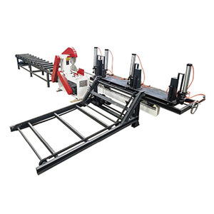Customized Manual <b>Wood</b> Sliding Table Sawmill with Pneumatic Log <b>Clamping</b> for Timber Cutting - Product Image 1