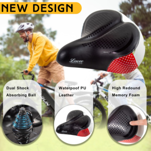 <span class=keywords><strong>Selle</strong></span> de vélo large et confortable <span class=keywords><strong>Selle</strong></span> de vélo surdimensionnée pour VTT, vélo de route avec coussin doux pour femme - Product Image 3