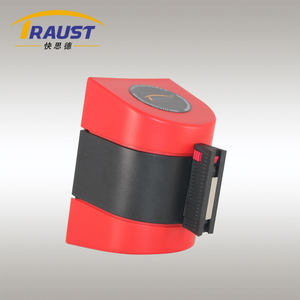 Sangles de bande de barrière de ceinture rétractable de sécurité magnétique fixée au mur Traust Allée ne pas entrer dans la barrière de contrôle des foules - Product Image 2