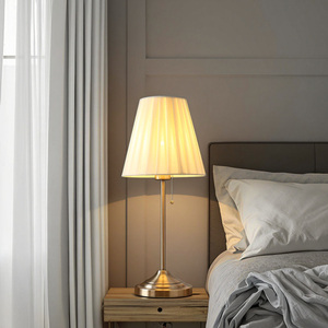 Cổ Điển Vải Cổ Điển Bảng Đèn Vàng Brass Kết Thúc Mạ Có Thể Thay Thế Chụp Đèn Cho Đám Cưới Nhà Hàng Vải Bảng Đèn - Product Image 1