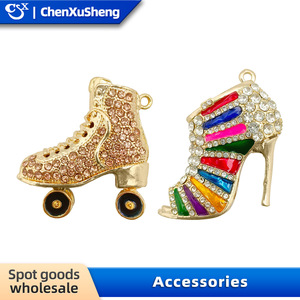 Themed Pendants Alloy Metal Charms With Rhinestones For Gift Diy Fashion Accessories Unisex Jewelry Pendant - Product Image 4