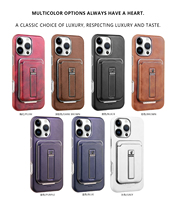 Étui de téléphone magnétique photoélectrique mat avec support pour iPhone 18 17 16 15 Pro Max, accessoires de téléphone avec porte-cartes magnétique