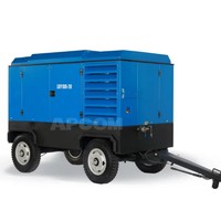 Compresseur d'air portable diesel à vis 1000 CFM 9 bars, unité de compression d'air entraînée par moteur pour l'exploitation minière