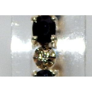 Bracciale Tennis in zaffiro e diamanti 5.25ct incastonato in argento Sterling 925 - Product Image 1