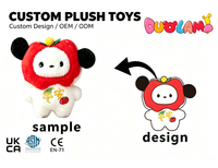 Peluche OEM de haute qualité en tissu doux pour enfants, idéale comme cadeau promotionnel d'entreprise