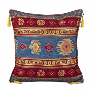 Housse de coussin en tissu de Chenille, tapis Kilim turc, design, - Product Image 2