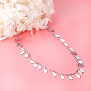 Nouveau design populaire, bijoux en forme de gouttes d'eau, collier pendentif en acier inoxydable plaqué or 18 carats, mode exotique - Product Image 4