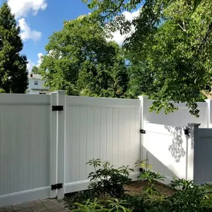 Wholesale High Quality Easily-controlled 6'X8' Garden Fencing White Vinyl Fence Panel Pvc Fencing