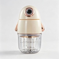 Mini Licuadora Portátil Eléctrica de Alta Velocidad para Leche de Soya, Procesador de Alimentos, Mezclador de Frutas con Tazón de Mezcla de Vidrio, 250W OEM