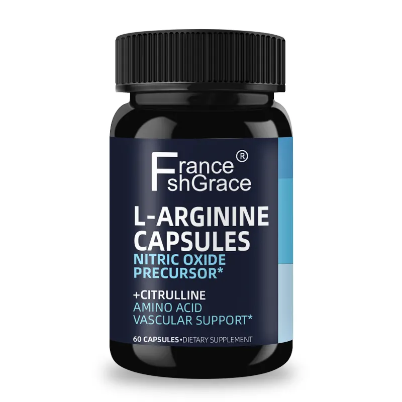 L-Arginine Nitric Oxide Precursor 60 Capsules Dietary Supplement Nitric Oxide Pills For Men Amino Acid Vascular Support
