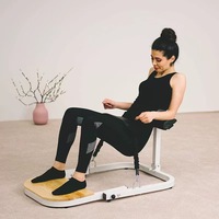 Dispositivo de Entrenamiento para Glúteos y Puente de Cadera, Equipo Auxiliar de Yoga para Estiramiento y Elasticidad de Músculos del Suelo Pélvico, Plegable