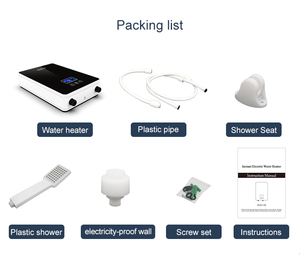 Calentador de agua de temperatura ajustable con garantía del fabricante de alta eficiencia eléctrico con interruptor de rotura de aire con <span class=keywords><strong>termo</strong></span> géiser - Product Image 6