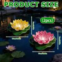 Lampes flottantes solaires en plastique IP65 étanches pour jardins et bassins extérieurs, lumières décoratives LED colorées