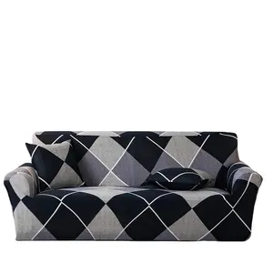 Phổ biến mới nhất thiết kế in sofa Bìa đàn hồi couch sofa Set bìa cho thị trường Châu Âu
