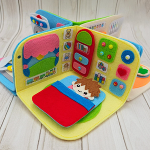 Vendita calda Montessori educativo occupato tranquillo libro <span class=keywords><strong>il</strong></span> <span class=keywords><strong>mio</strong></span> primo libro giocattolo per bambini libro di feltro e casa delle bambole regalo - Product Image 2