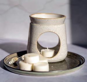 Quemador <span class=keywords><strong>de</strong></span> Cera <span class=keywords><strong>de</strong></span> Cerámica Blanco <span class=keywords><strong>de</strong></span> Lujo con Plato Extraíble, Quemador <span class=keywords><strong>de</strong></span> <span class=keywords><strong>Aceite</strong></span> Esencial <span class=keywords><strong>de</strong></span> Cerámica, Quemador <span class=keywords><strong>de</strong></span> Cera para Decoración del Hogar - Product Image 2