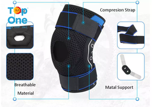 Top One réglable charnière Rodillera rotule protecteur orthopédique patient stabilisateurs latéraux genouillère soutien pour la douleur arthritique - Product Image 3