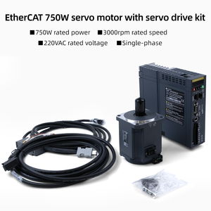 80mm 220V 750W 17-bit IP67 Single Phase 2.4N.m 3000rpm AC Motor With Drive <b>Kit</b> for <b>Robotics</b> Machine Packaging JSSMK1-H2T0830BS26 - Product Image 5