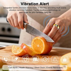 Anneau intelligent <span class=keywords><strong>de</strong></span> suivi d'activité avec alerte par vibration, étanche IP68, moniteur <span class=keywords><strong>de</strong></span> fréquence cardiaque, <span class=keywords><strong>de</strong></span> sommeil et <span class=keywords><strong>de</strong></span> santé pour femmes et adultes - Product Image 3