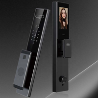 Serrure intelligente Tuya 3D avec reconnaissance faciale, interphone vidéo WiFi Cloud, caméra, entrée sans clé par empreinte digitale, sécurité, alliage d'aluminium, domicile, 4200 mAh