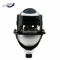 Lentille de projecteur LED 2,5 pouces 12V 100W 5800K 6000LM à double coupelle de lampe, lentille de phare OEM, ajustement universel