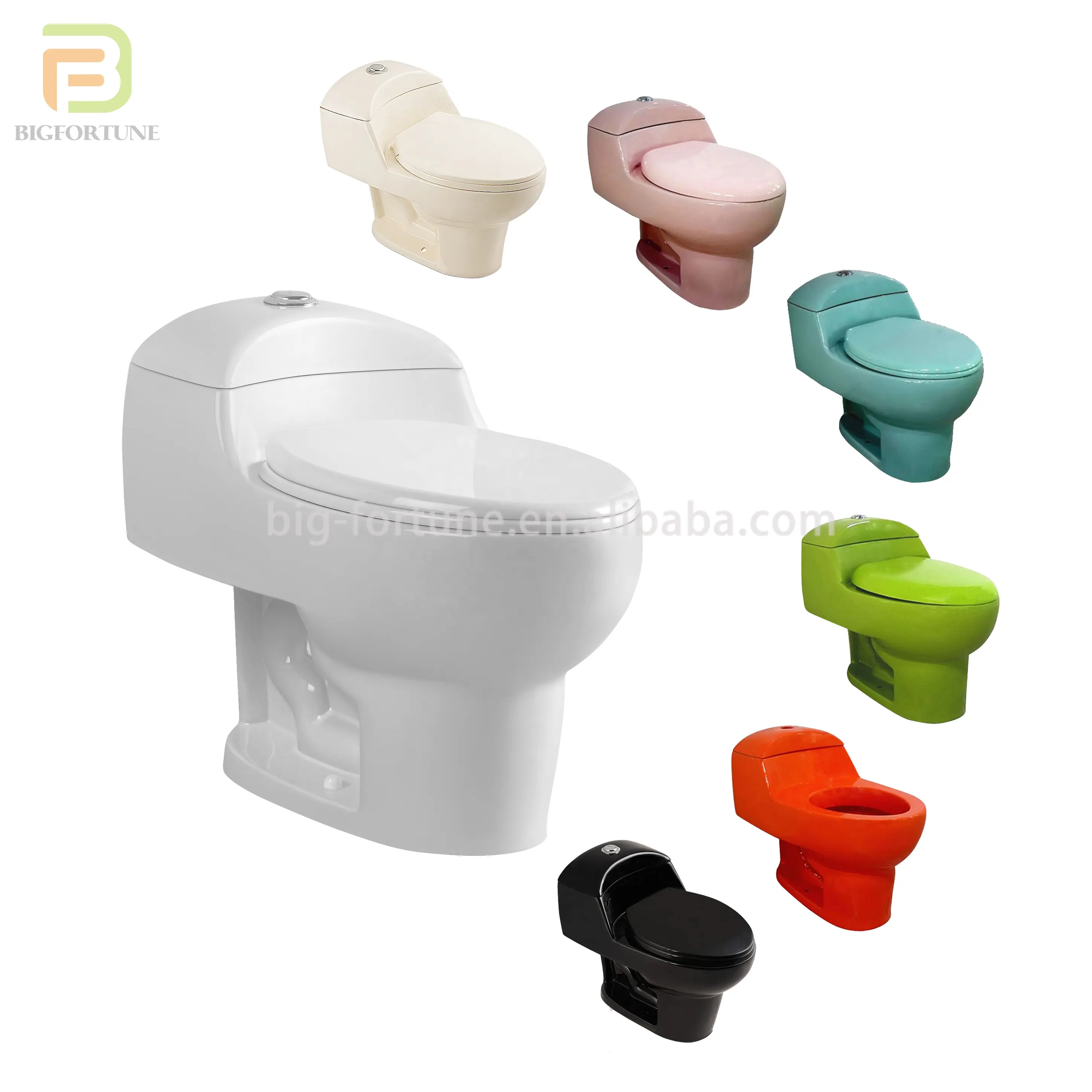 Hot Selling Populaire Groothandel Goedkope Moderne Multicolor Sifonische Inodoro Badkamer Toiletpot Keramisch Toilet