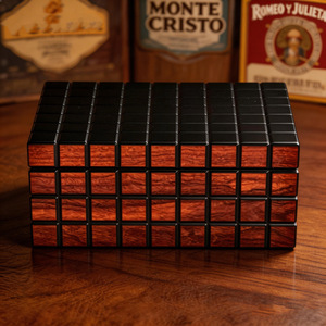 JOFI Cigar Humidor <b>Box</b> Wooden Double Layer Cedar Moisture Proof Rectangular <b>Storage</b> Case - Product Image 1