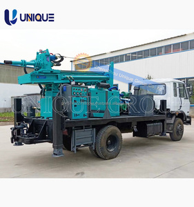 Perceuse de puits d'eau UNIQUE montée sur camion de forage rotatif à prix d'usine 260m 300m 400m 500m pour plate-forme de forage de mine d'eau - Product Image 5