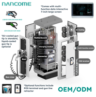 Chargeur rapide DC commercial Nancome 120 kW pour véhicules électriques avec OCPP CCS2 pour station de recharge de flotte