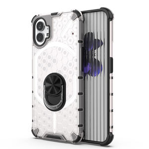 กันกระแทกอุปกรณ์เสริมมือถือปกหลังแม่เหล็กแหวนโปร่งแสงกรณีโทรศัพท์มือถือสำหรับไม่มีอะไรโทรศัพท์1กรณี Tpu - Product Image 1