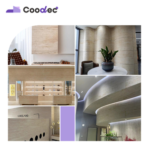 Lớn tấm nhẹ Nội Thất Tường Veneer linh hoạt rắn Bề mặt sử dụng bảng điều khiển 3D mô hình thiết kế độc đáo Slate - Product Image 5