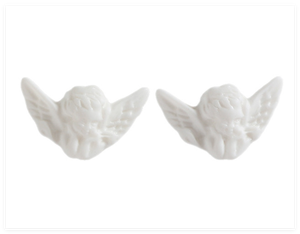 Pop stile barocco bianco piccolo angelo del bambino in resina <span class=keywords><strong>con</strong></span> ciondolo a forma di ala cabochon a schiena piatta per ciondolo collana di gioielli all'ingrosso alla rinfusa - Product Image 5