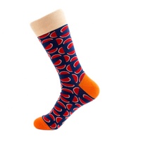 En stock 10 paires de chaussettes tricotées en jacquard pour hommes en coton unisexe drôle chaussettes unisexe