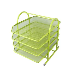 Owner Party Clear Modern Andere Lager Schreibwaren Bürobedarf Schicht Metall Mesh Schreibtisch Organizer für Büro