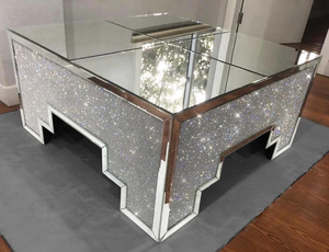 <span class=keywords><strong>2023</strong></span> nouveau Style cristal diamant brillant fantaisie miroir <span class=keywords><strong>Table</strong></span> <span class=keywords><strong>basse</strong></span> étincelante écrasée <span class=keywords><strong>Table</strong></span> centrale pour la maison hôtel - Product Image 3