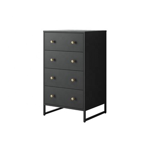 Customized factory price wholesale steel display cabinet 4 drawer display cabinet fashion black color design cabinet