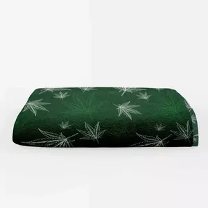 Serviette de bain en microfibre 150x75 cm, motif feuille de cannabis, absorbante, pour usage domestique - Product Image 1