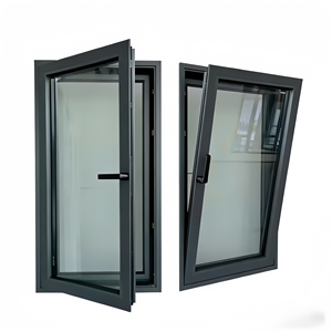 Fenêtre polyvalente inclinable et coulissante avec double vitrage, porte et fenêtre en verre pour les résidences modernes en verre tropical - Product Image 1