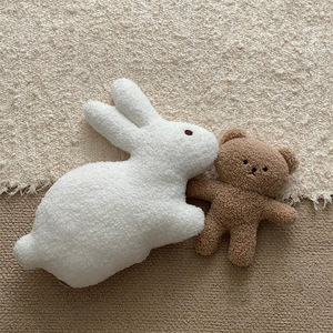 Juguete de Peluche Suave y Reconfortante de Conejito - Adorable Peluche <span class=keywords><strong>para</strong></span> Bebés, Juguete de Abrazo <span class=keywords><strong>para</strong></span> Recién Nacidos, Muñeco de Confort Infantil y Conejito Sensorial - Product Image 1