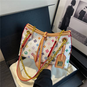 Bolsa Tote de Gran Capacidad con Cadena de Lujo, Nueva Llegada, Moderna y Versátil, Bolsa de Hombro Cruzada Estampada para Mujer - Product Image 2