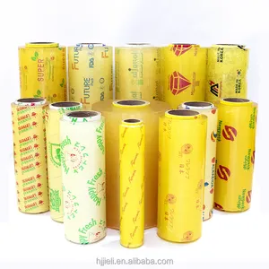 Food Grade PVC Cling Film Food Cling Wrap Stretch Film Plastic Wrap Jumbo Roll Food Wrapping Film