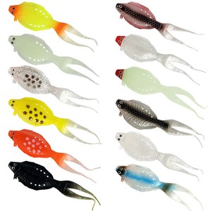 Aotuo Señuelo Blando Artificial de PVC sin Anzuelos con Cola de Pez Realista, de Gran Venta, para Pesca de Lubina y Pez Mandarín en Agua Dulce - Product Image 4