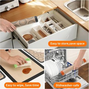 Oferta Especial: Láminas de Silicona Antiadherentes para Hornear con Círculos, Reutilizables, Libres de BPA, para Macarons y Galletas - Product Image 5