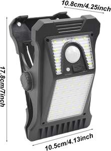 Luces Solares con Sensor de Movimiento, Recargables por USB C, 45 LED, Impermeables, Inalámbricas, para Cercas y Terrazas - Product Image 2