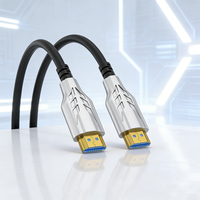 Câble HDMI Fibre Optique Longue Portée 4K du Fabricant, Transmission Sans Perte 8K 48 Gbps, 10m, 15m, 20m, 30m, 50m, 100m