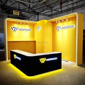 Stand Personalizable de 10x20 pies para Ferias Comerciales con Fondo LED, Caja de Luz de Tela SEG, Marco de Aluminio, Reutilizable para Exposiciones - Product Image 4